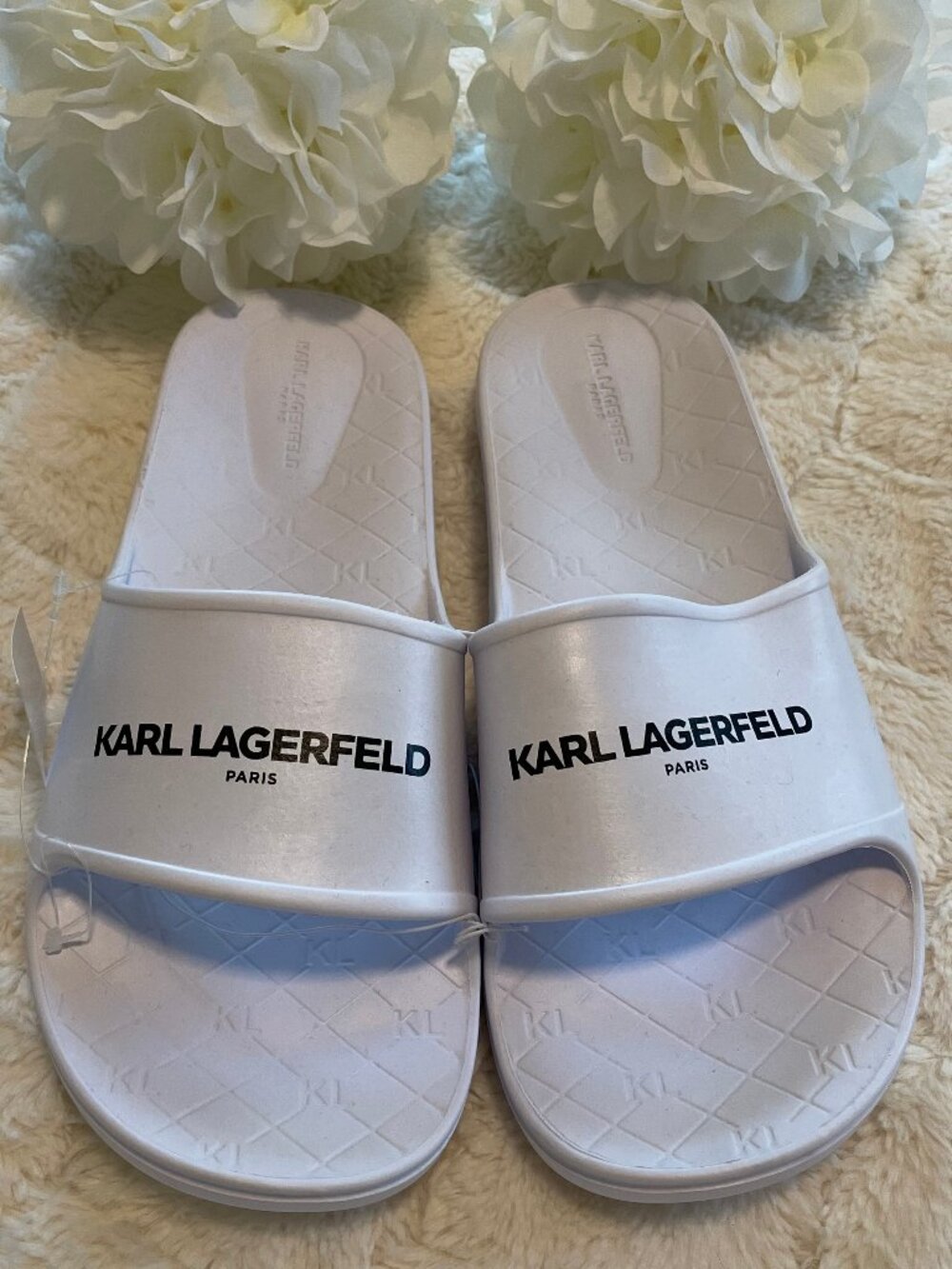 Karl Lagerfeld Paris EVA Pool Slide Sandals